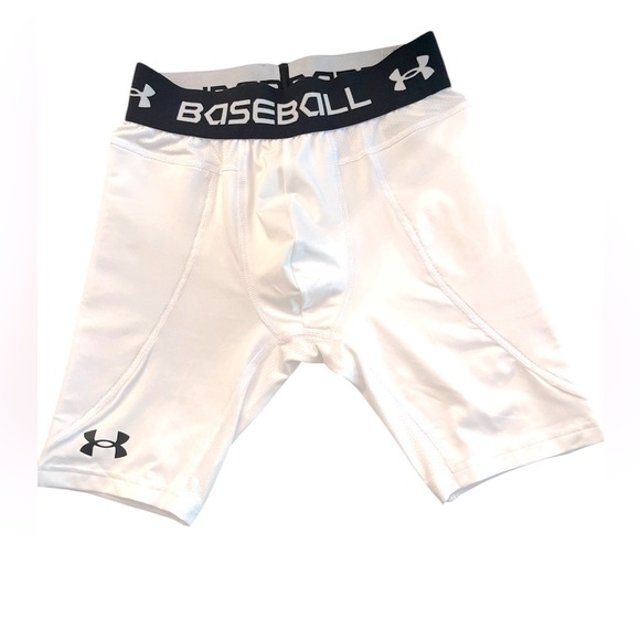 NWOT Under Armour Boys YMD Heat Gear Fitted Sliding Shorts - Picture 1 of 4